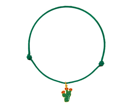 Blooming Cactus Charm Bracelet