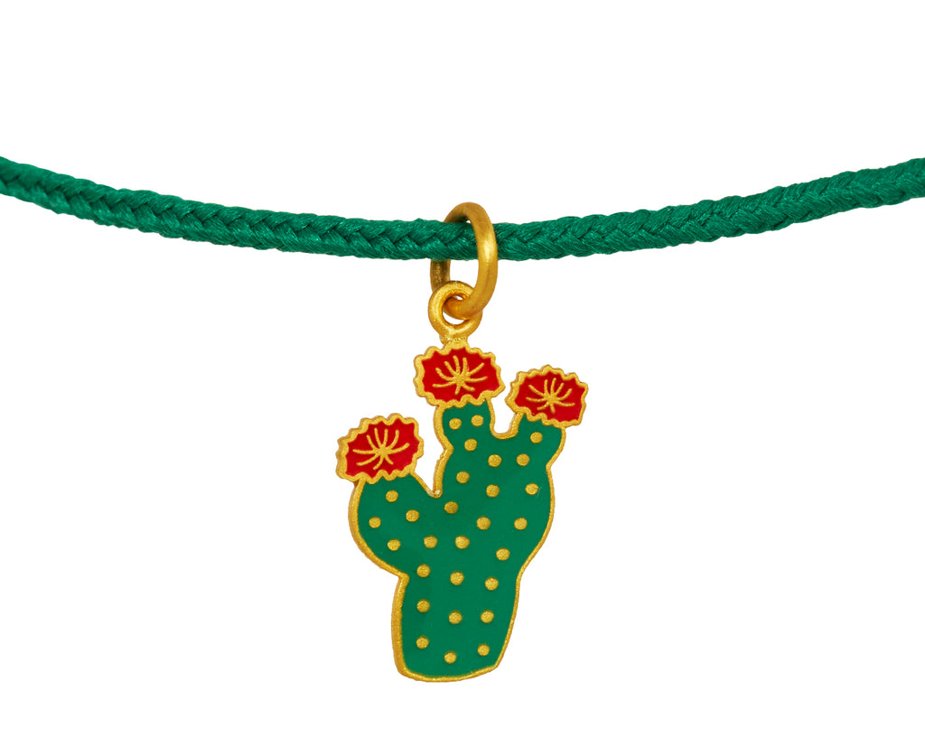 Blooming Cactus Charm Bracelet