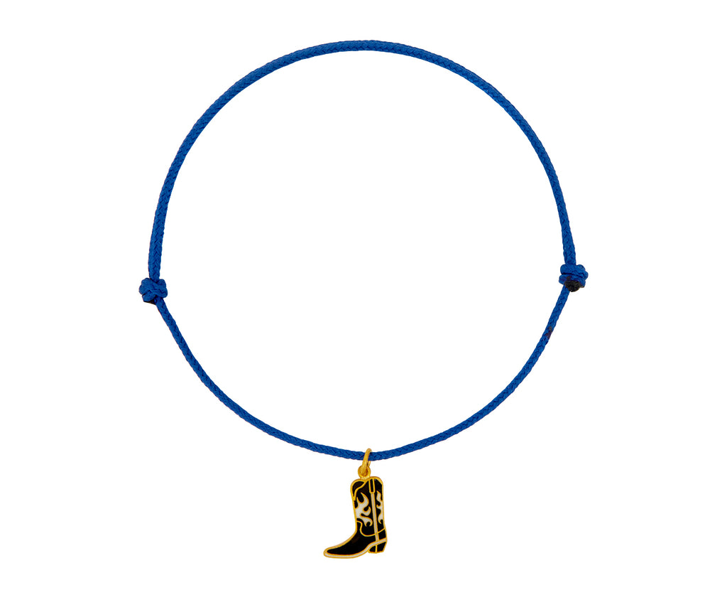 Enamel Cowboy Boot Charm Bracelet