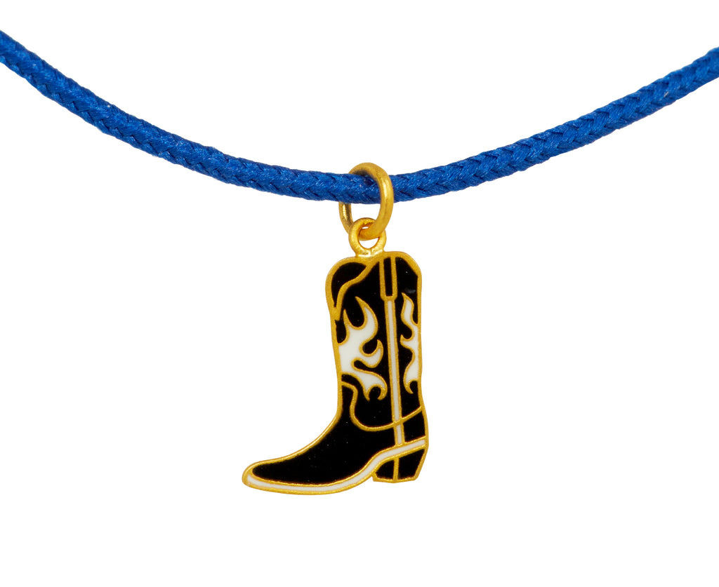Enamel Cowboy Boot Charm Bracelet