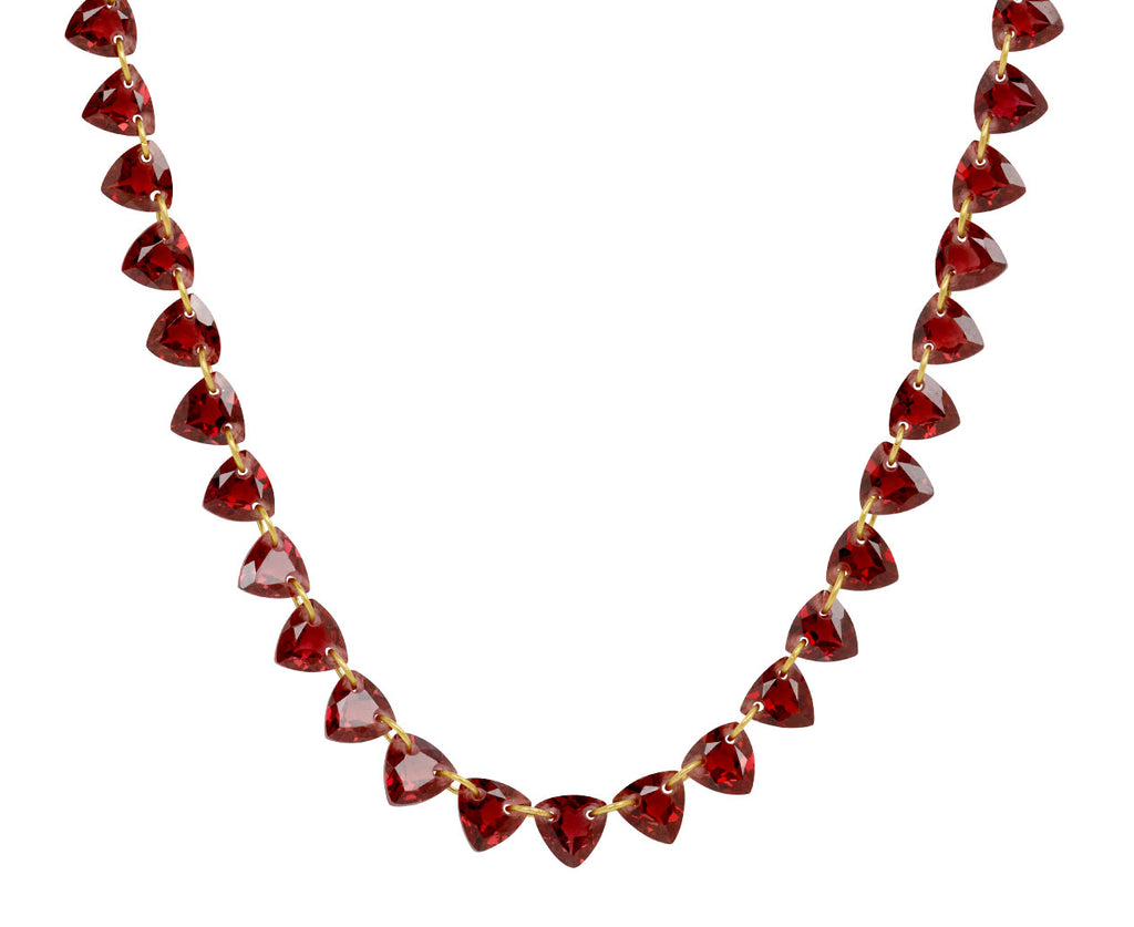 Garnet Small Trillion Necklace