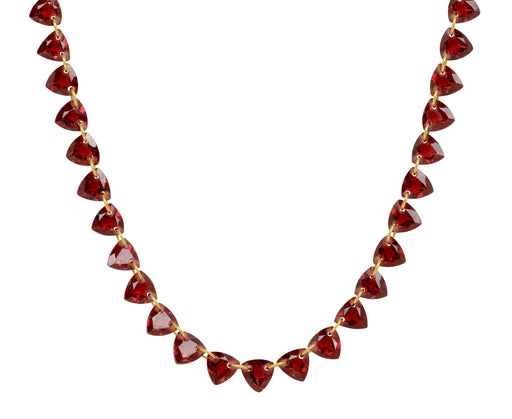 Garnet Small Trillion Necklace