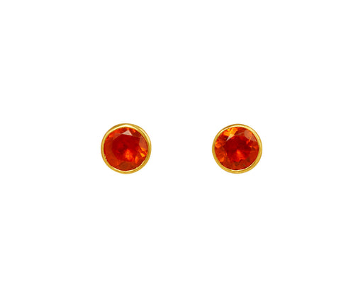 Marie-Hélène de Taillac Fire Opal Bindi Stud Earrings