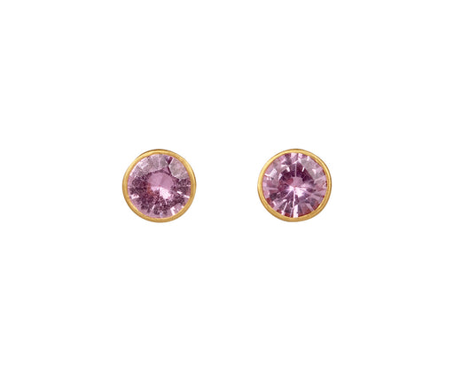 Small Pink Sapphire Bindi Stud earrings