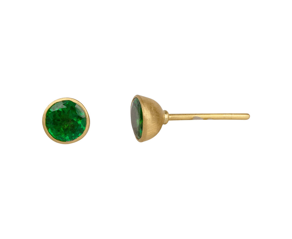 Tsavorite Garnet Bindi Stud Earrings