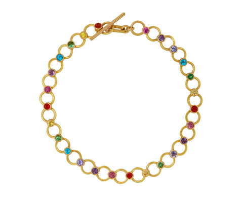 Thin Rainbow Multiwire Bracelet
