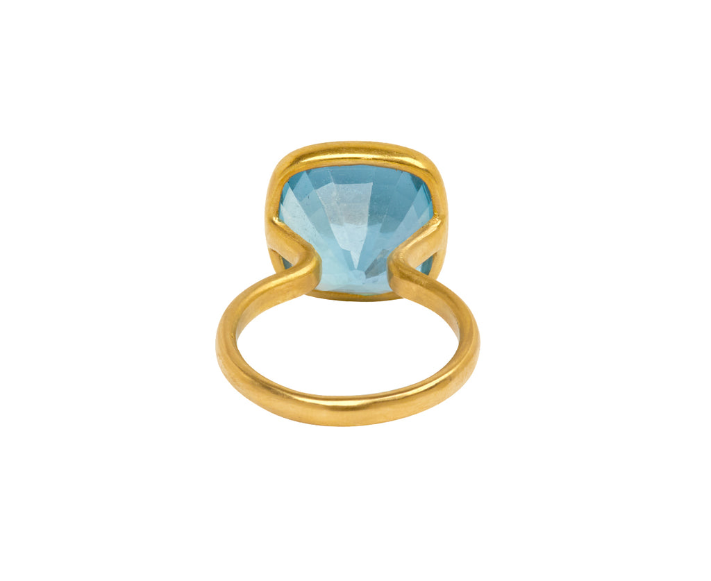 Aquamarine Princess Ring