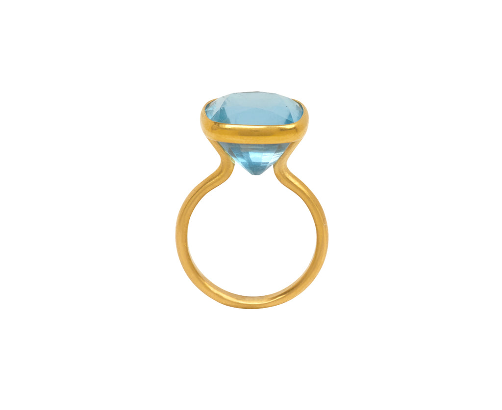 Aquamarine Princess Ring
