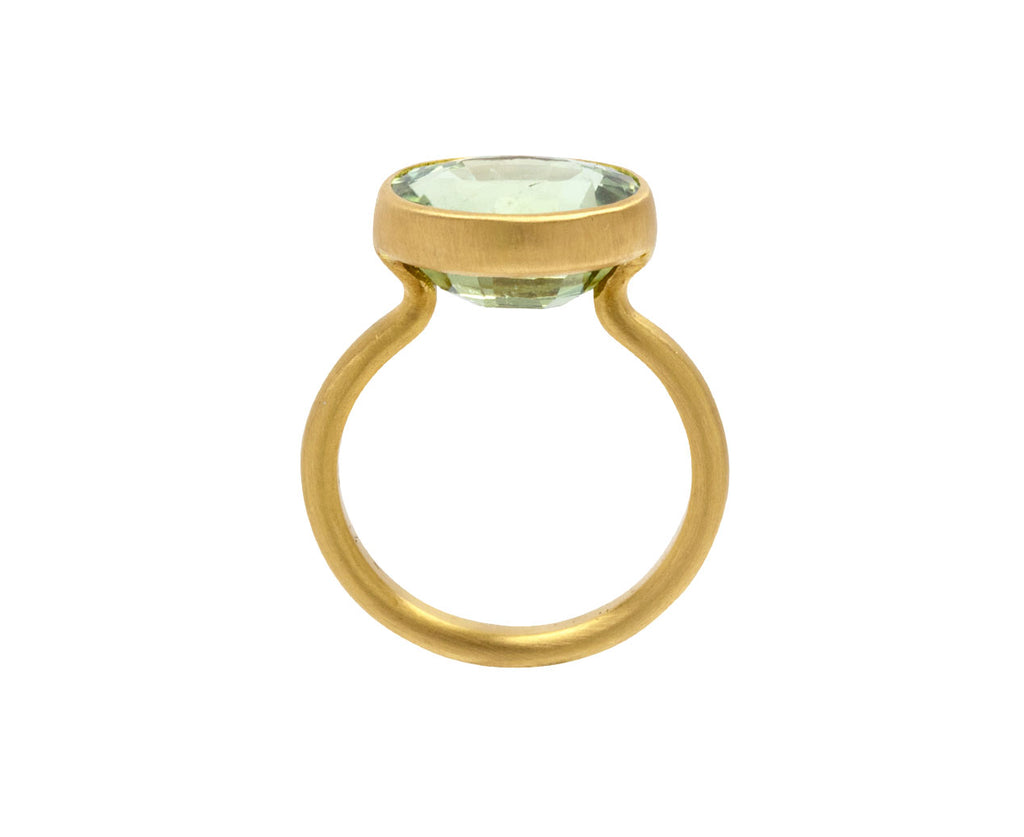 Oval Mint Green Tourmaline Princess Ring