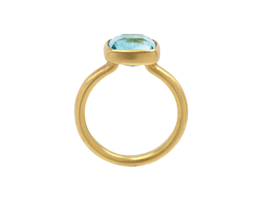 Indicolite Tourmaline Princess Ring