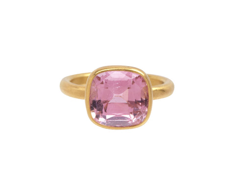 Pale Pink Tourmaline Princess Ring