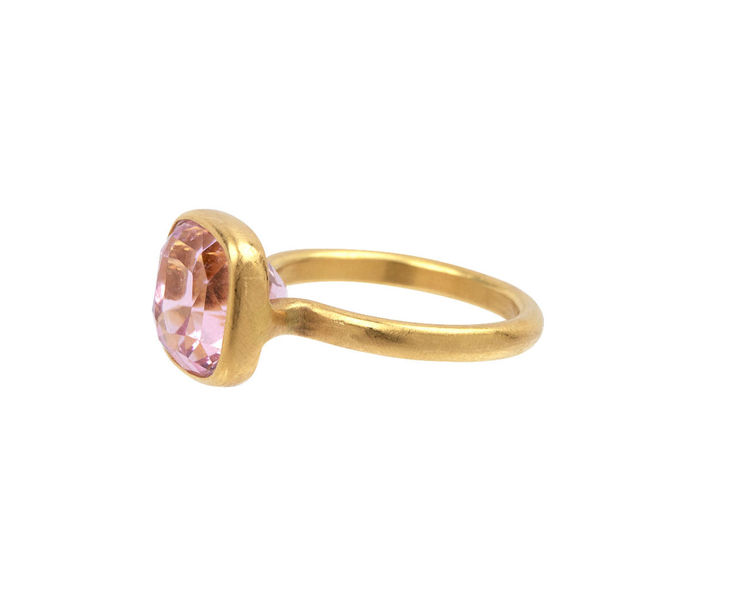 Pale Pink Tourmaline Princess Ring