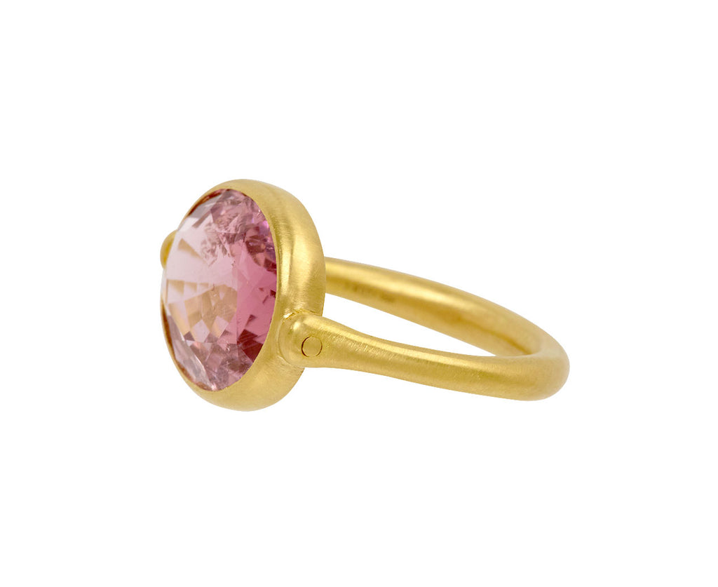 Pink Tourmaline Swivel Ring