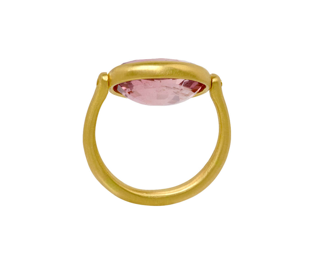 Pink Tourmaline Swivel Ring