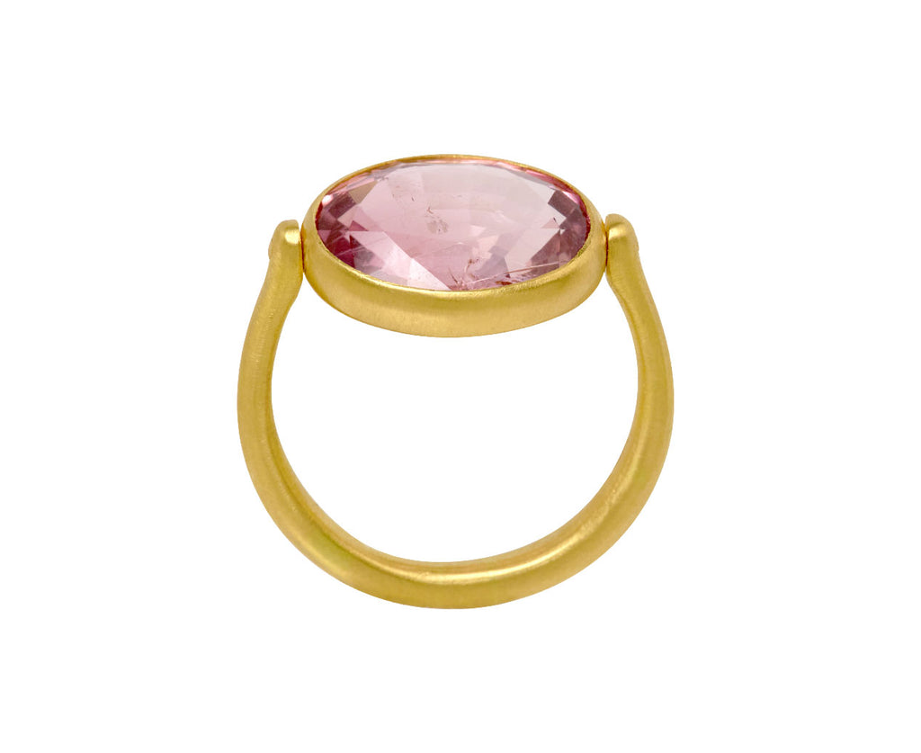 Pink Tourmaline Swivel Ring