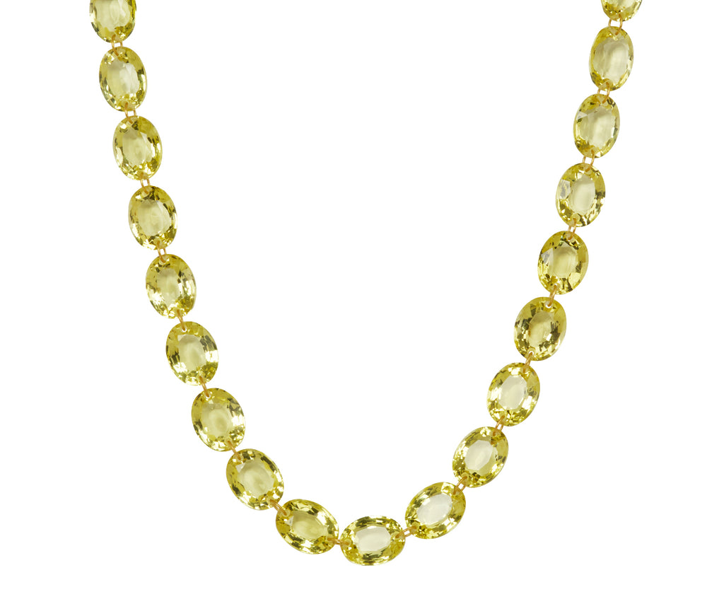 Lemon Quartz Lady Like Necklace