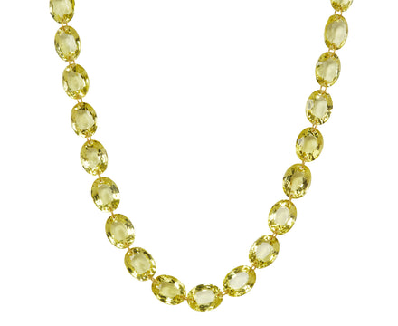 Lemon Quartz Lady Like Necklace
