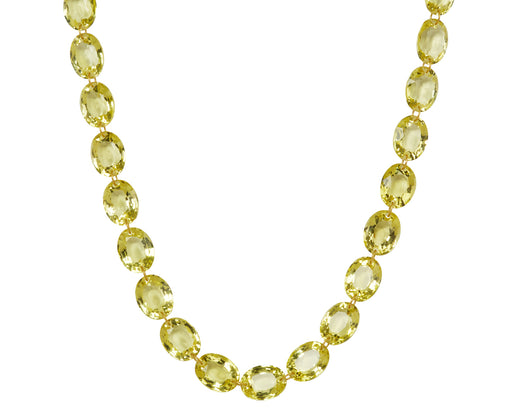 Lemon Quartz Lady Like Necklace