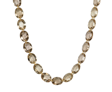 Smoky Quartz Oval Ladylike Necklace