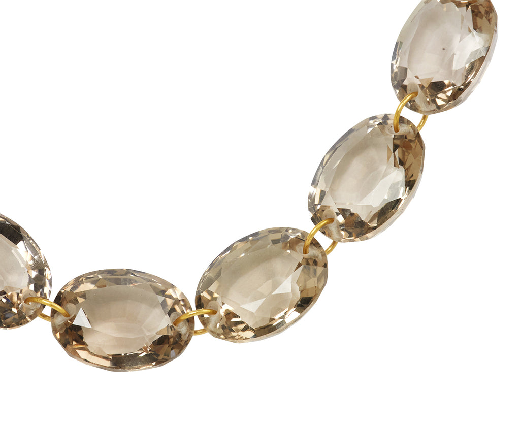 Smoky Quartz Oval Ladylike Necklace