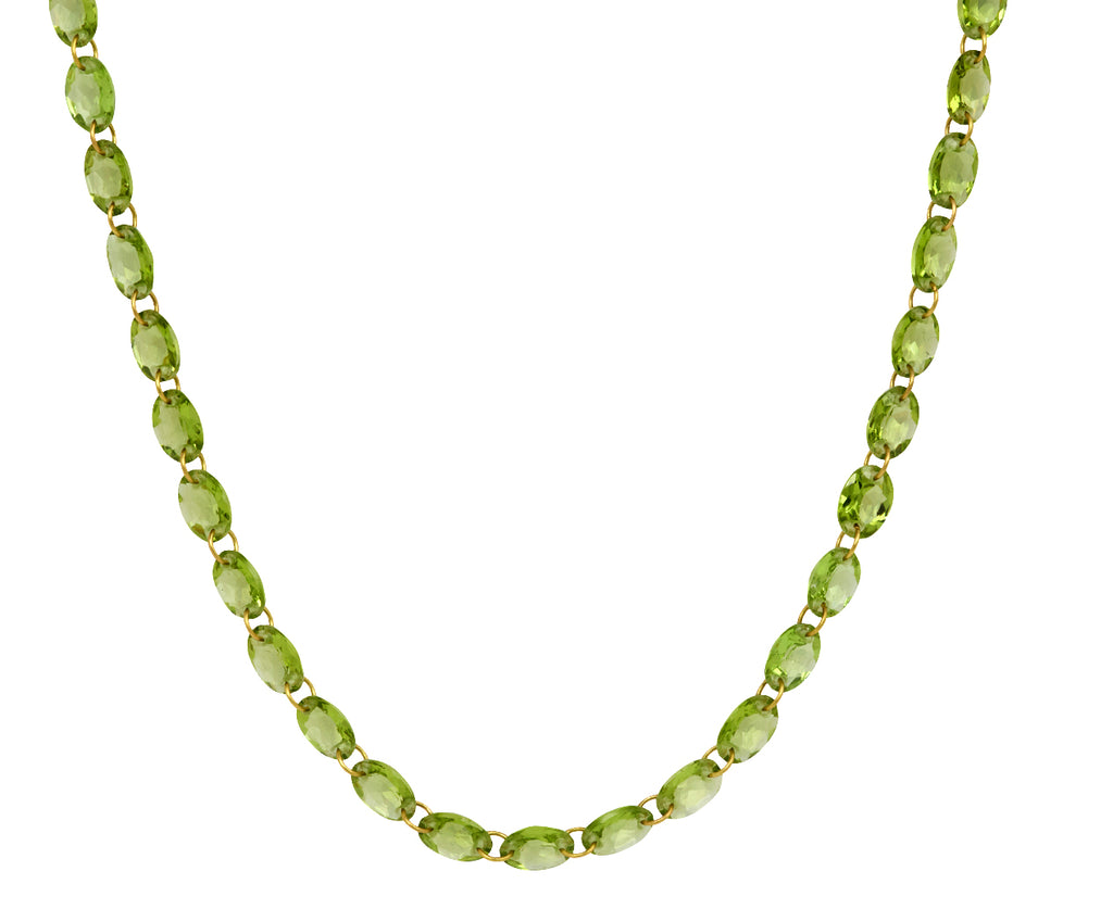 Oval Peridot Lady Like Necklace