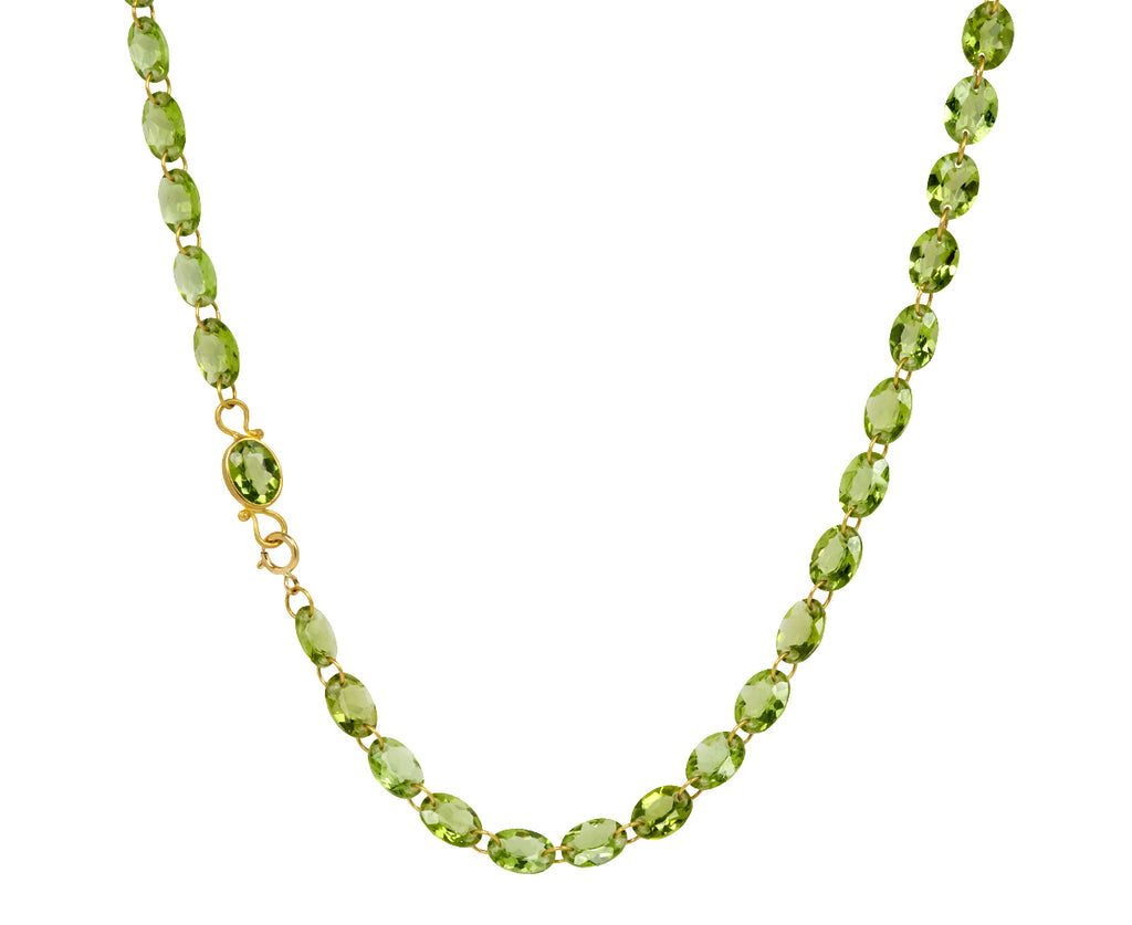 Oval Peridot Lady Like Necklace