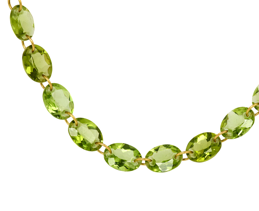 Oval Peridot Lady Like Necklace