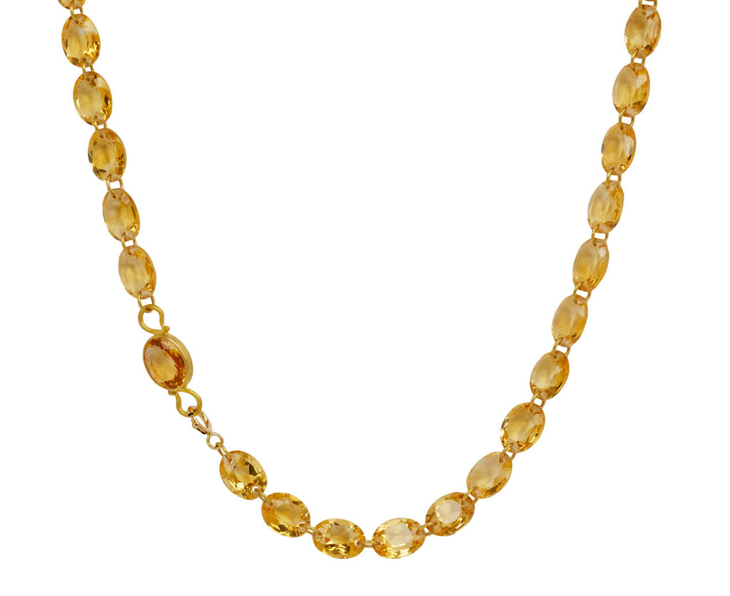 Small Citrine Lady Like Necklace