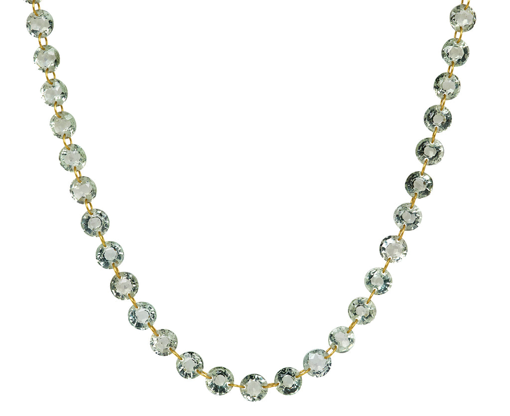 Small Green Quartz Lady Like Necklace