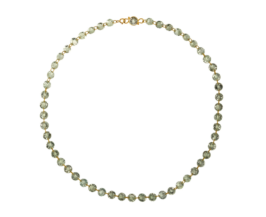 Small Green Quartz Lady Like Necklace