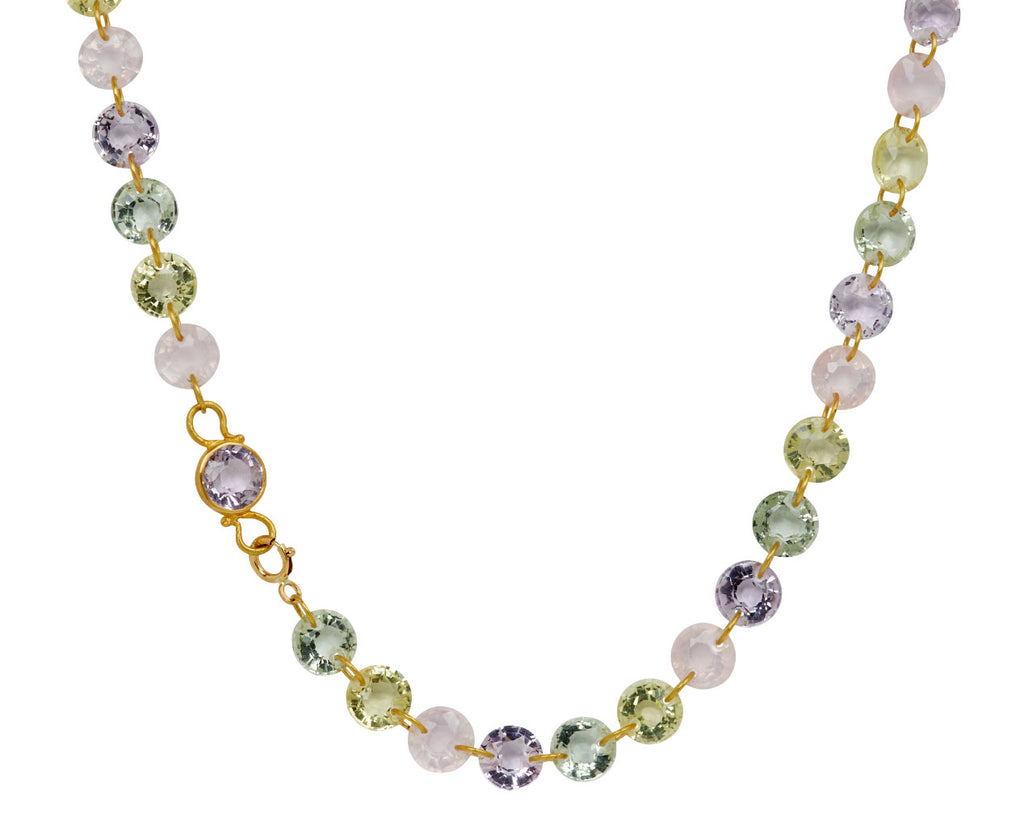Small Multicolored Pastel Lady Like Necklace