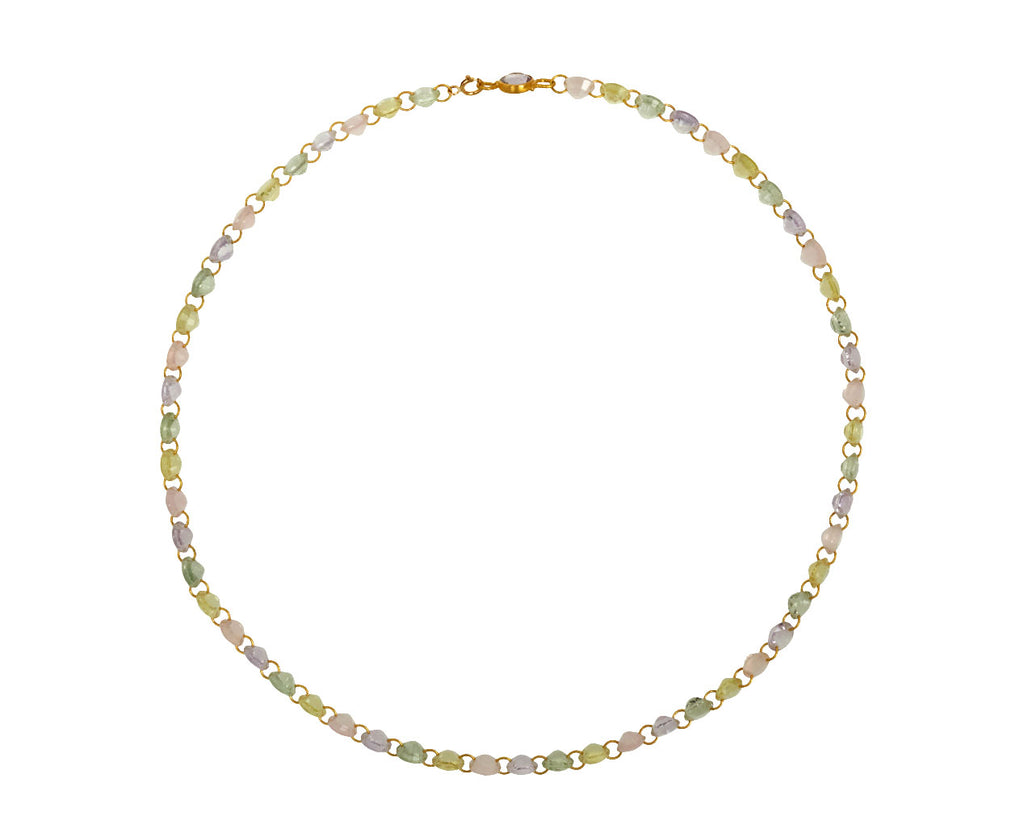 Small Multicolored Pastel Lady Like Necklace