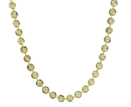 Small Lady Like Lemon Quartz Necklace