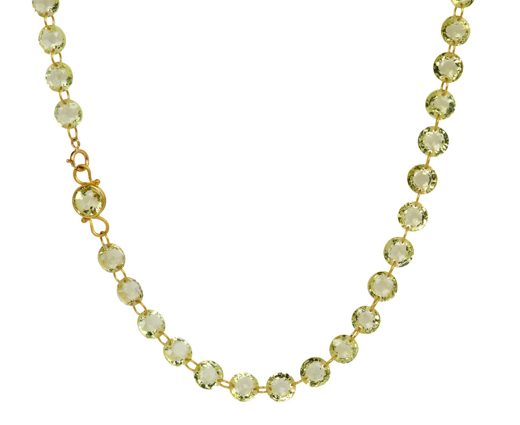 Small Lady Like Lemon Quartz Necklace