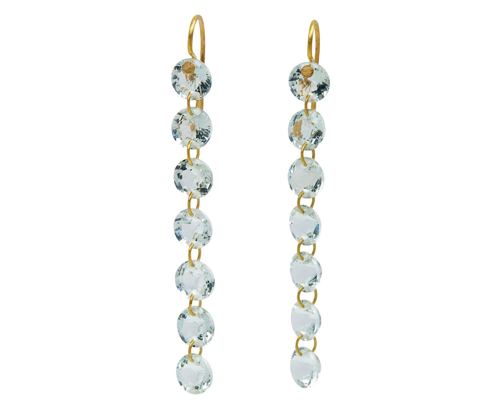 Green Quartz Rivieres Earrings