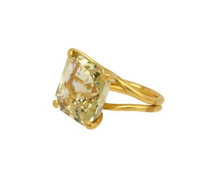 Lemon Quartz Summer Ring