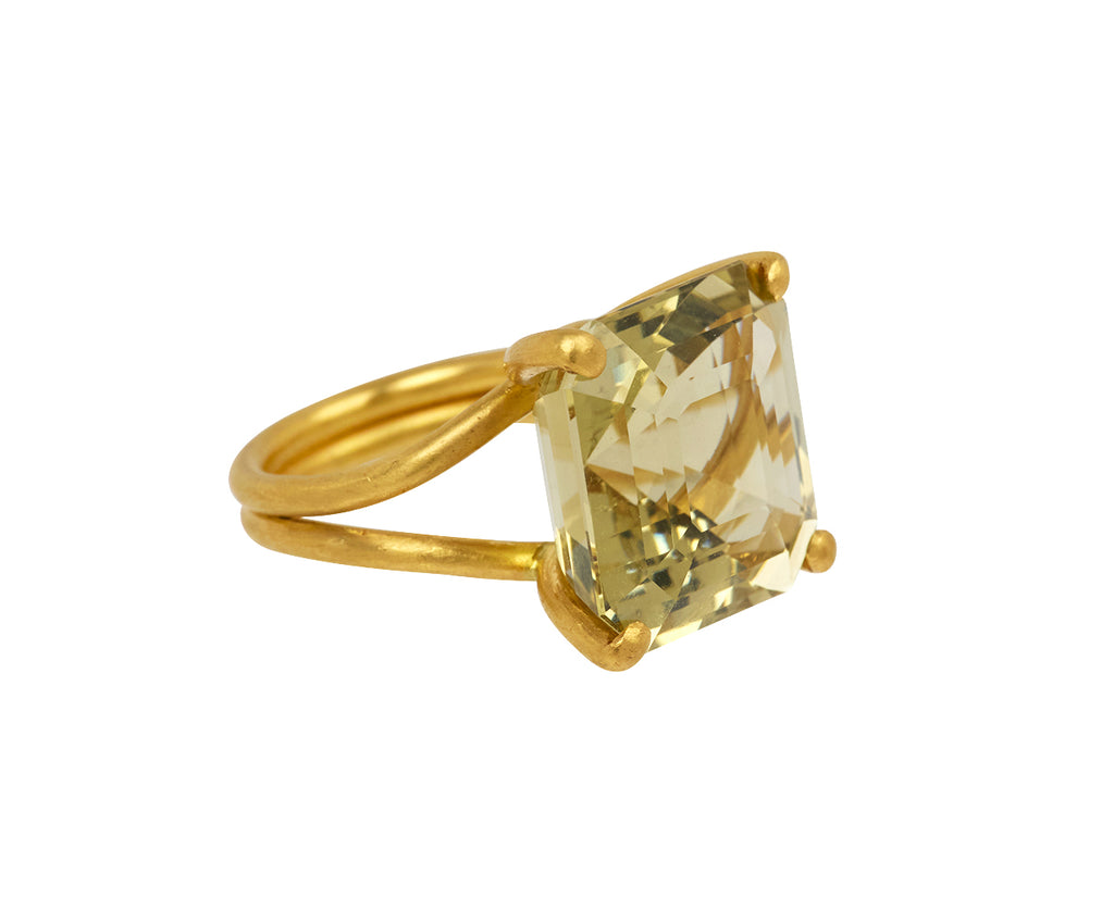 Lemon Quartz Summer Ring