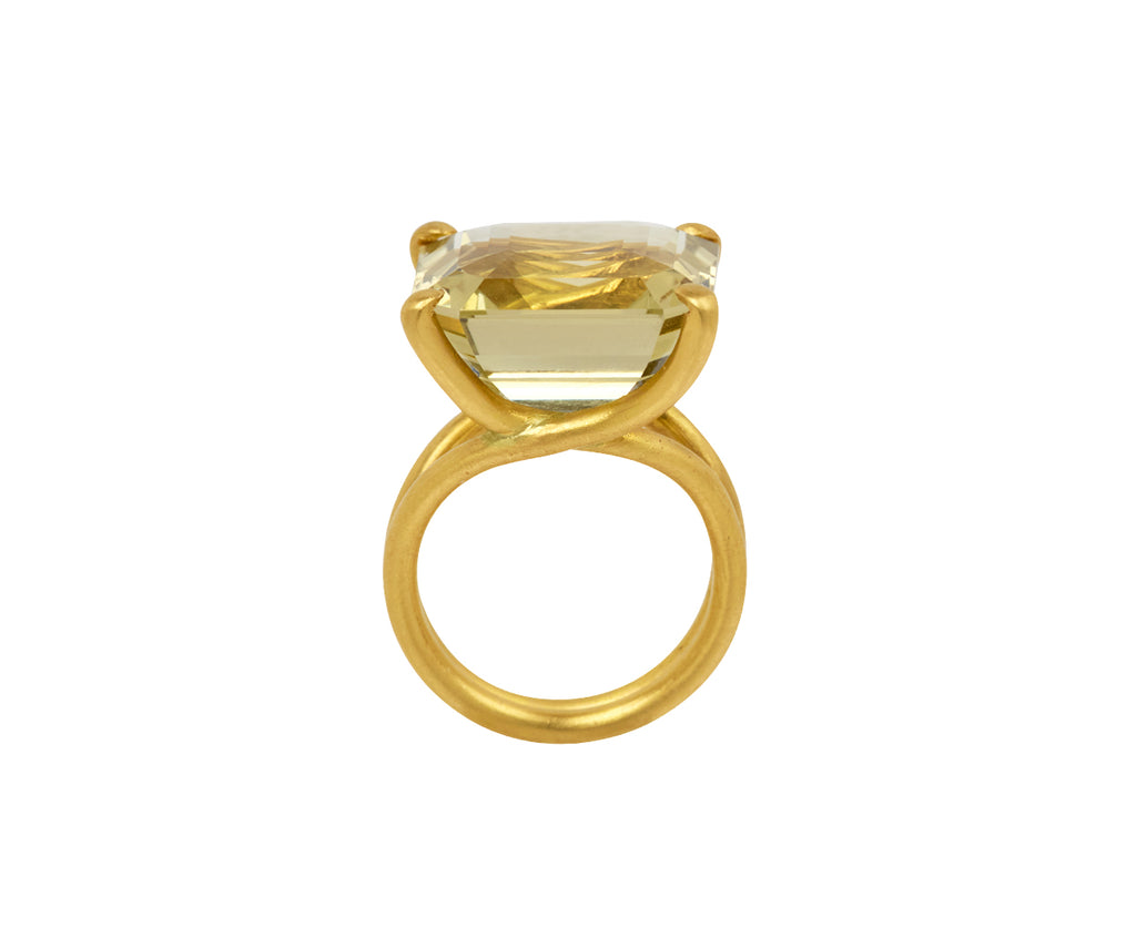 Lemon Quartz Summer Ring