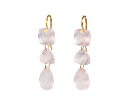 Rose Quartz Jemima Earrings