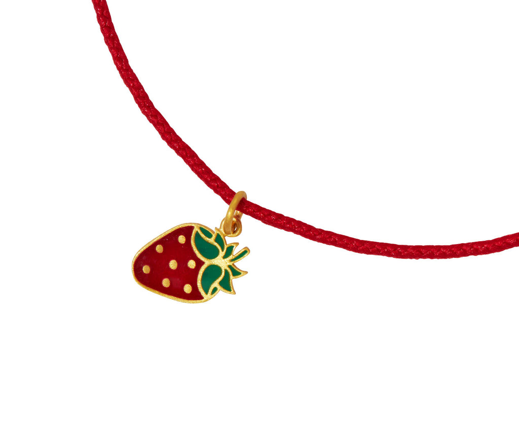 Marie-Hélène de Taillac Strawberry Charm Bracelet - Closeup