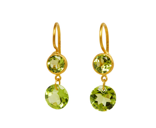 Maria-Hélène de Taillac Extra Small Peridot Incandescence Earrings
