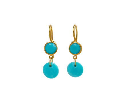 Extra Small Turquoise Incandescence Earrings