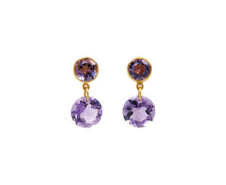Amethyst Incandescence Stud Earrings
