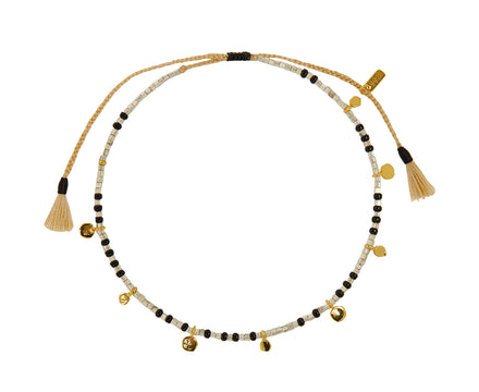 Tai Sterling Silver and Gold Disc Beaded Bracelet
