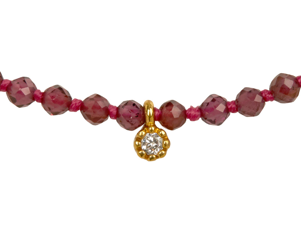 Tai Faceted Glass Beaded Bracelet - Closeup