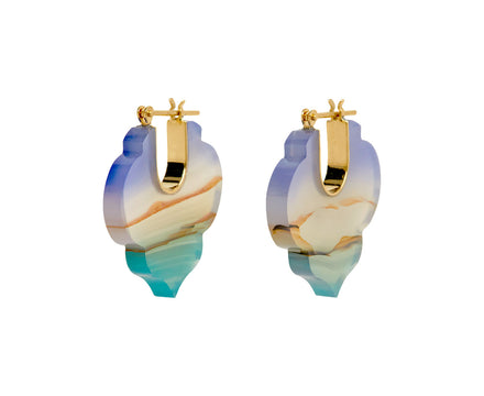 Landscape Agate Crest Earrings
