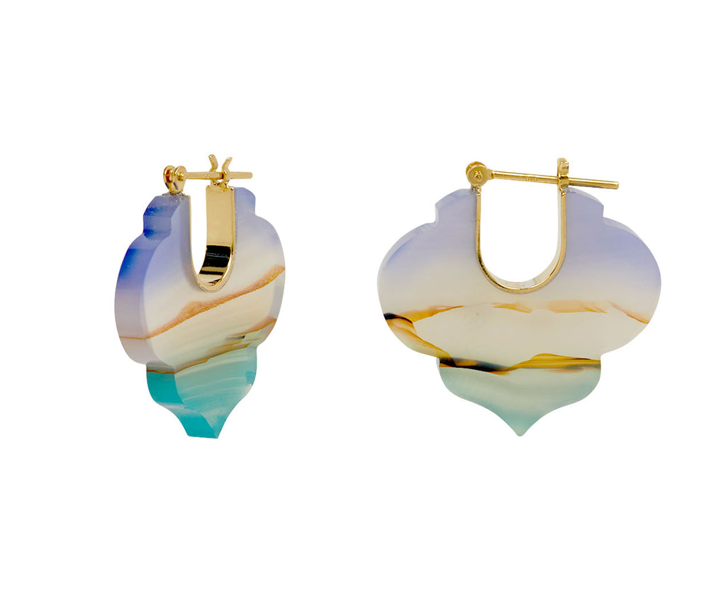 Landscape Agate Crest Earrings