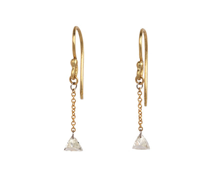 Todd Pownell Diamond Trillion Dangle Earrings