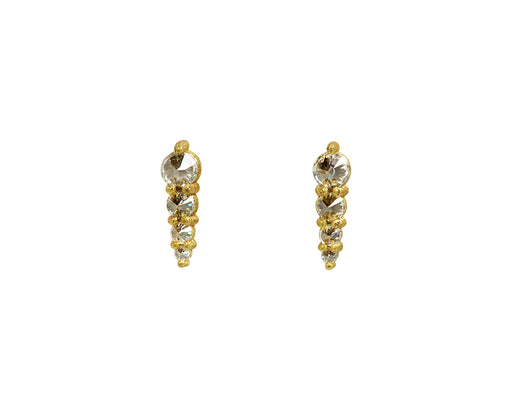 Todd Pownell Tapered Diamond Stud Earrings