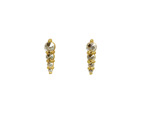 Todd Pownell Tapered Diamond Stud Earrings